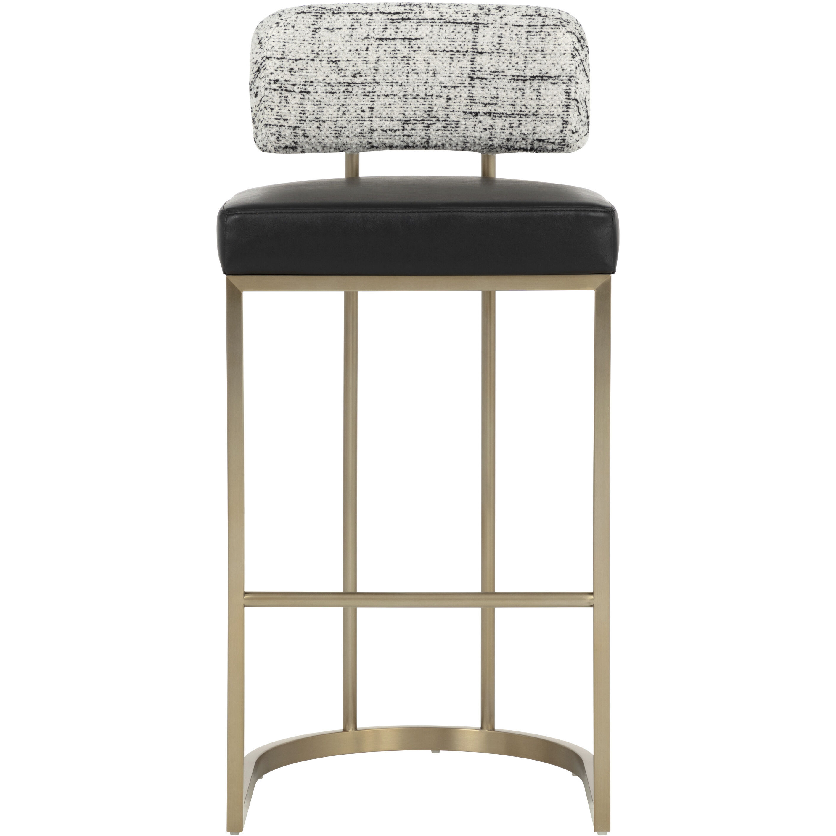 Larissa 37.75 inch Bravo Black / Halton Birch Barstool